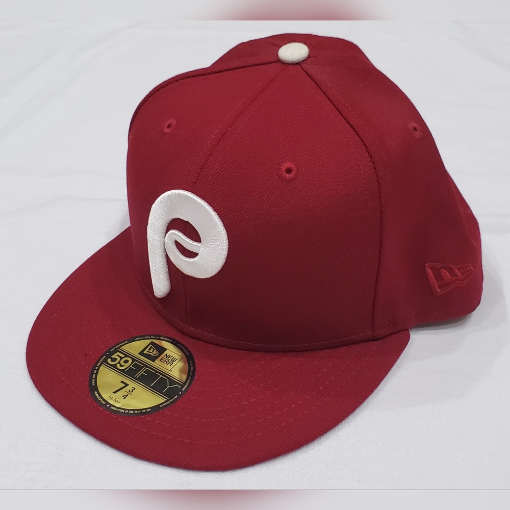 New Era Maroon Philidephia 59FIFTY Fitted Cap with White Accents